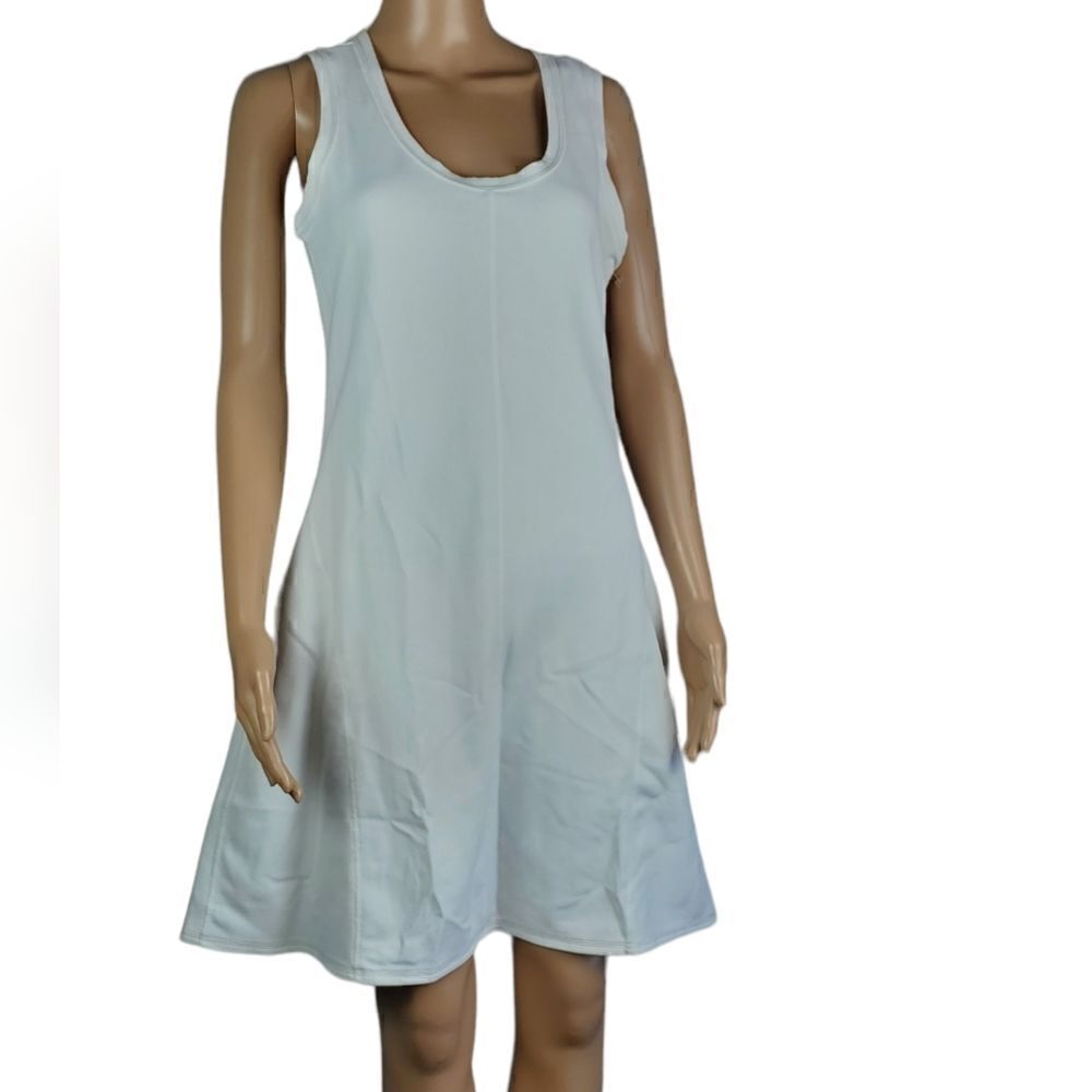 Athleta White Fit & Flare Dress